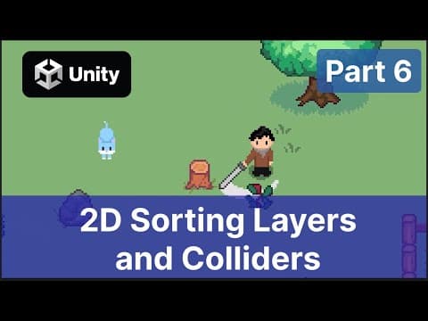 Top Down RPG in Unity 2023 | P6 | 2D Sorting Layers and Colliders