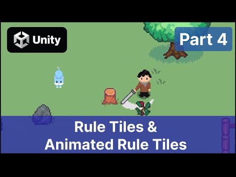 Top Down RPG in Unity 2023 | P4 Rule Tiles & Animated Rule Tiles - Auto Tilemap Tutorial